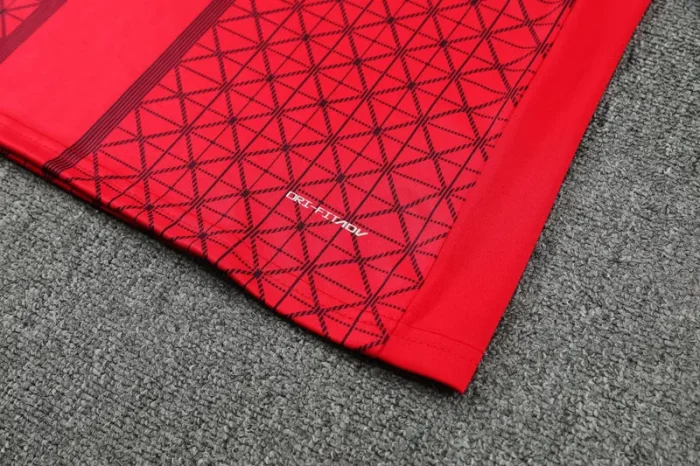 2025-26 PSG Red Half Pull Tracksuit (半拉链)