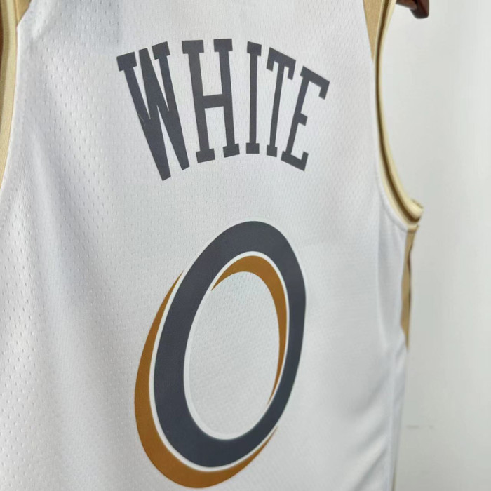 24-25 BULLS WHITE #0 White City Edition Top Quality Hot Pressing NBA Jersey