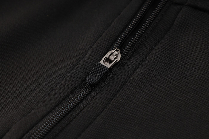 2024 JOM Black Half Pull Tracksuit (半拉链)
