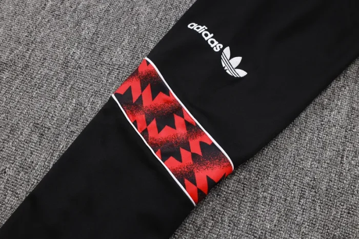 2025-26 Man Utd Black Red Kids Jacket Tracksuit#E25105(童装）