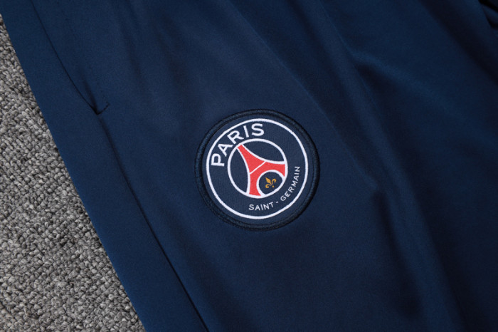 25-26 PSG Royal blue Half Pull Tracksuit #B2585(半拉链)