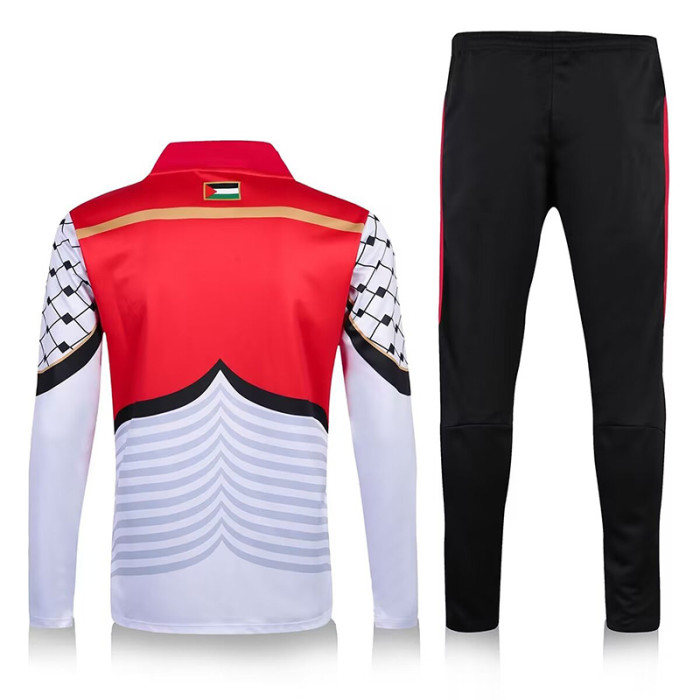 2016-2017 Palestina White Half Pull Tracksuit (半拉链)