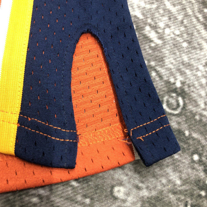 2010 WARRIORS CURRY #30 Orange Retro Top Quality Hot Pressing NBA Jersey