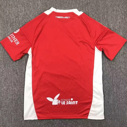 24-25 Stade Brestois UCL Home Fans Soccer Jersey (欧冠版)