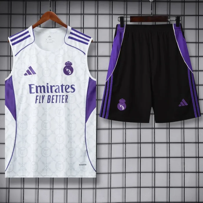25-26 RMA White Tank top and shorts suit