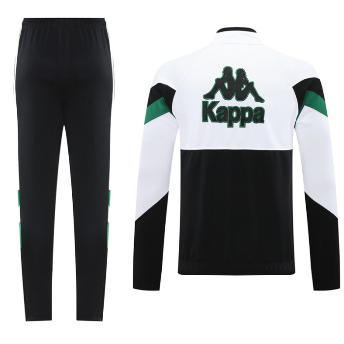 25-26 Real Betis White Black Jacket Tracksuit #01