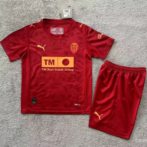 2025-26 Valencia Away Kids Soccer Jersey