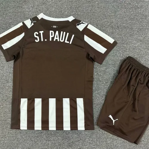 25-26 ST PAULI Home Kids Soccer Jersey