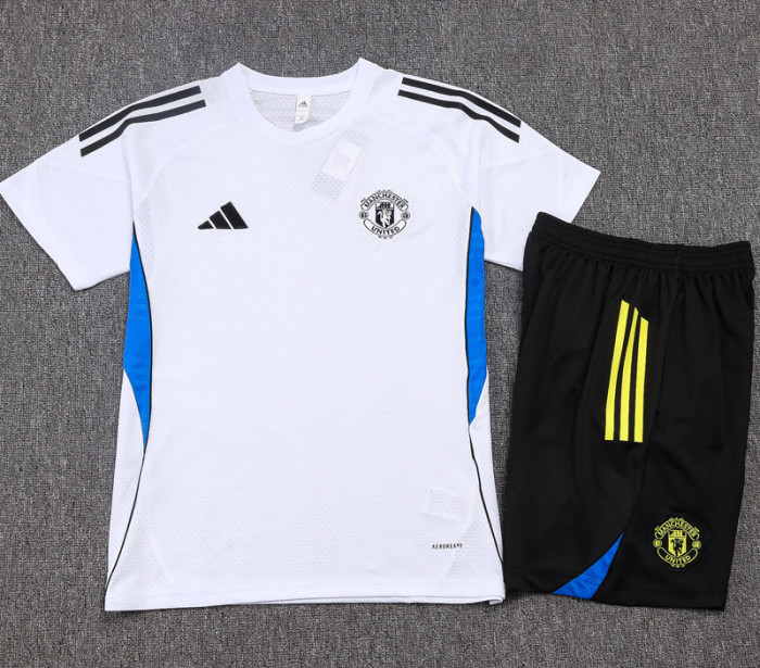 2025-26 Man Utd White Training Short Suit #D25155