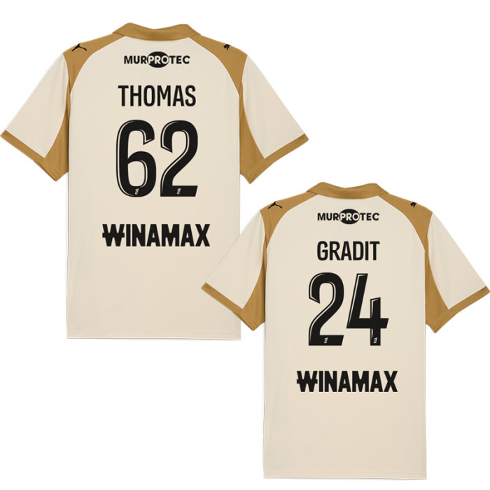 25-26 RC Lens Third Fans Soccer Jersey (全广告)