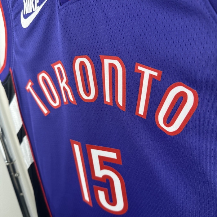 24-25 Raptors CARTER #15 Purple Retro Top Quality Hot Pressing NBA Jersey
