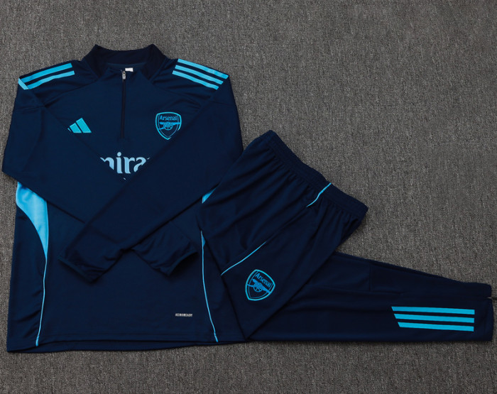 2025-26 ARS Royal blue Kids Half Pull Tracksuit#E2527(童装)(半拉链)