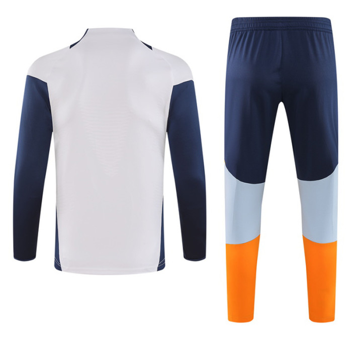 24-25 RMA White Kids Long Sleeve Training Tracksuit (童装)