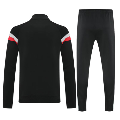 2025 AD Black Jacket Tracksuit #2314