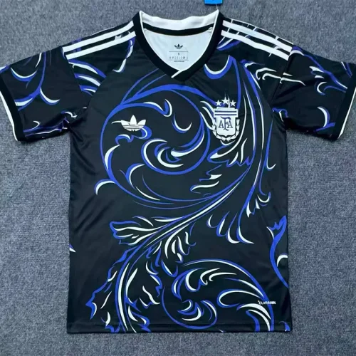 26-27 Argentina Black Fans Soccer Jersey