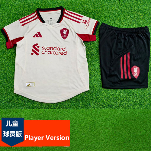 2025-26 LIV Away Kids Player Version Soccer Jersey (球员童装)