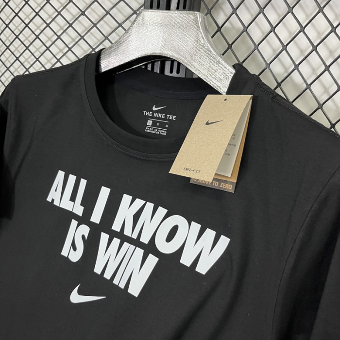 T204 NK Black High Quality Casual T-Shirt #字母