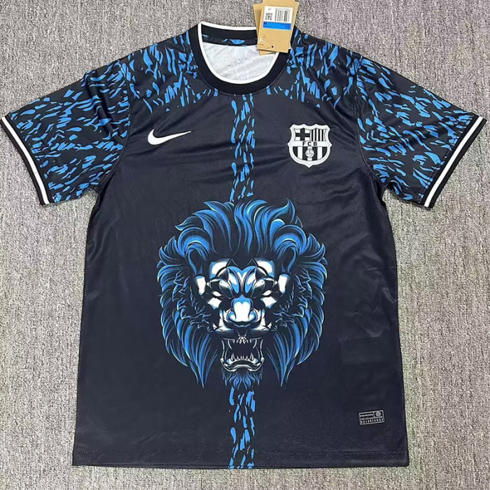 24-25 BAR Blue Black Special Edition Fans Training Shirts *狮头