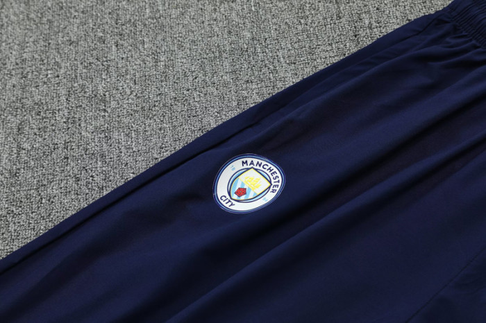 2025-26 Man City Royal blue Hoodie Jacket Tracksuit