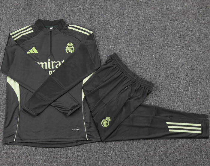 25-26 RMA Grey green Kids Half Pull Tracksuit #E25139(童装)(半拉链)