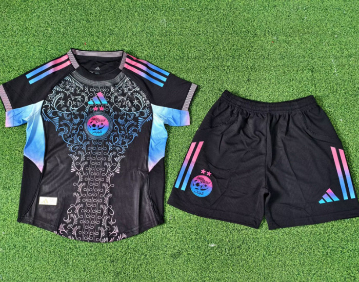 25-26 Algeria Black Special Edition Kids Player Version Soccer Jersey(球员童装)