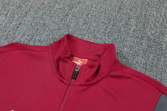 25-26 Man City Red Jacket Tracksuit