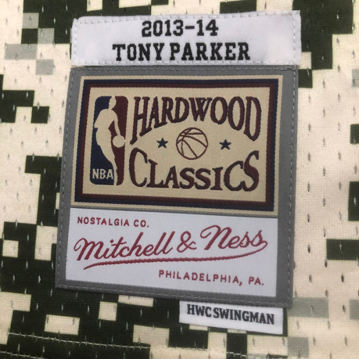 2013-14 SA Spurs PARKER #9 Green CamouflageTop Quality Hot Pressing NBA Jersey (迷彩）