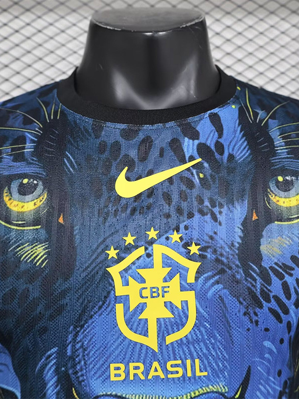 24-25 Brazil Blue Special Edition Player Version Soccer Jersey