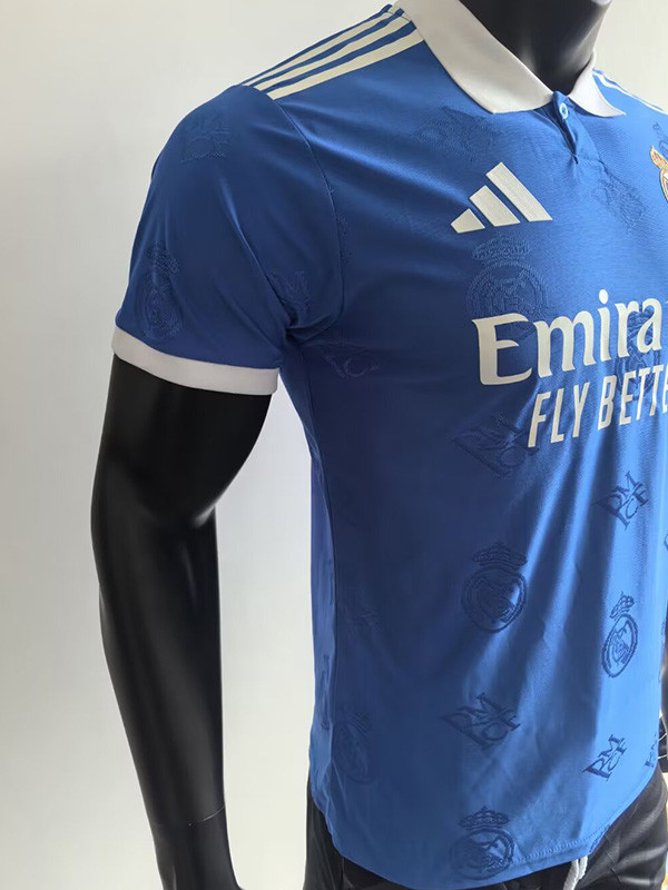 25-26 RMA Blue Special Edition Player Version Training Shirts *翻领