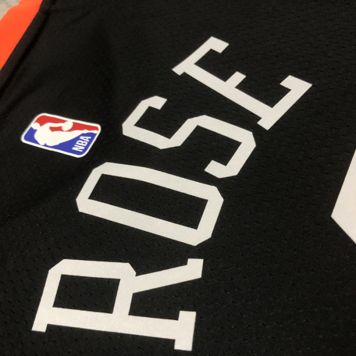 22-23 KNICKS ROSE #4 Black City Edition Top Quality Hot Pressing NBA Jersey