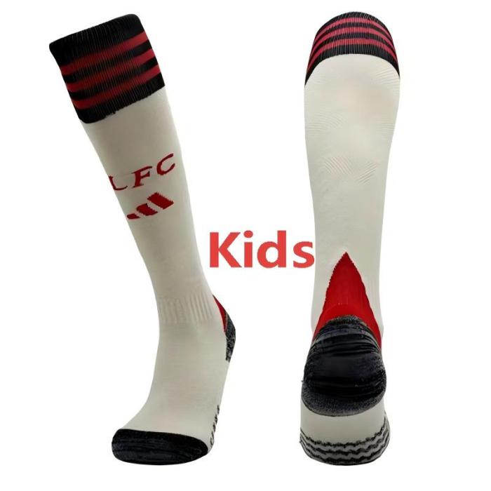 2025-26 LIV White Away Kids Socks(儿童）