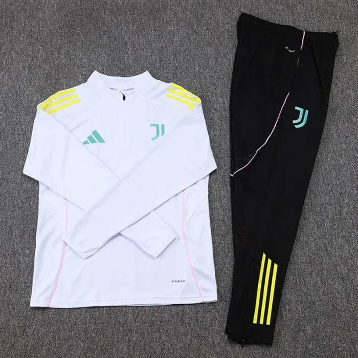 25-26 JUV White Half Pull Tracksuit (半拉链)