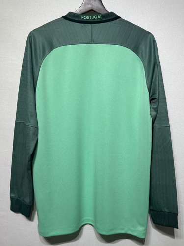 2016 Portugal Away Long Sleeve Retro Soccer Jersey(长袖)