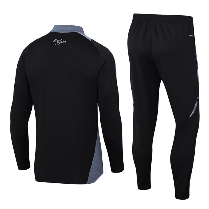 24-25 Algeria Black Half Pull Tracksuit (半拉链)