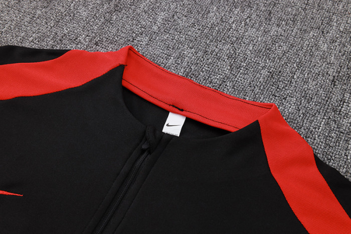 24-25 Portugal Black Half Pull Tracksuit (半拉链)