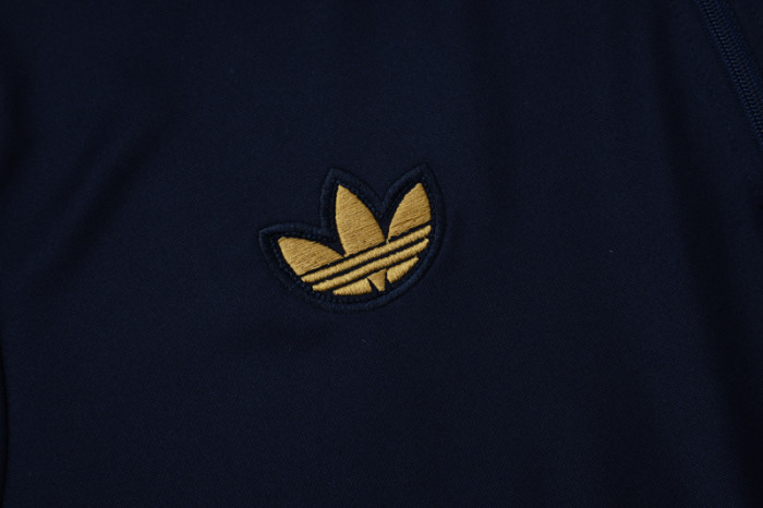 25-26 JUV Royal blue Half Pull Tracksuit #B2503(半拉链)