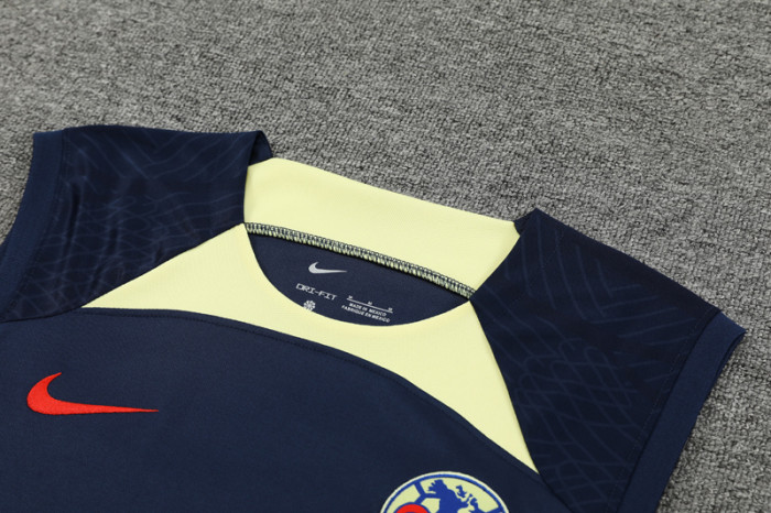 24-25 Club America Dark Blue Tank top and shorts suit
