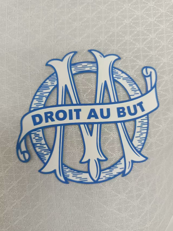 24-25 Marseille White 125th Anniversary Player Version Soccer Jersey