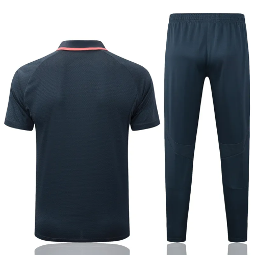 2025-26 Bayern Dark gray Polo Tracksuit #C2544