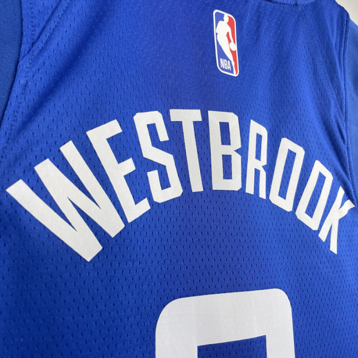 22-23 Clippers WESTBROOK #0 Blue Top Quality Hot Pressing NBA Jersey