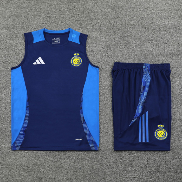 24-25 AL-Nassr Royal Blue Tank top and shorts suit