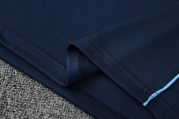 25-26 Man City Royal blue Polo Tracksuit
