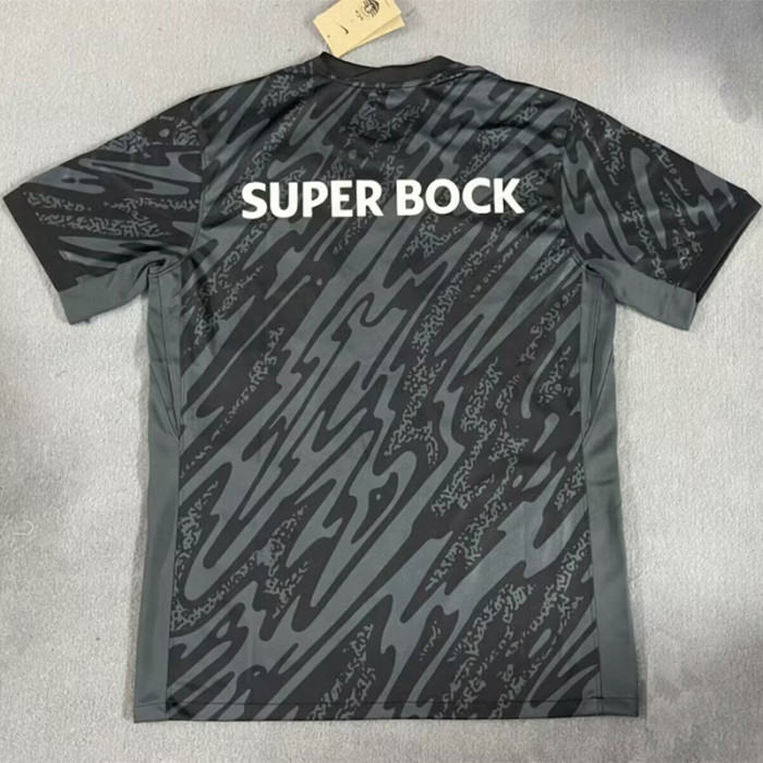 24-25 Sporting Lisbon Black Goalkeeper Soccer Jersey