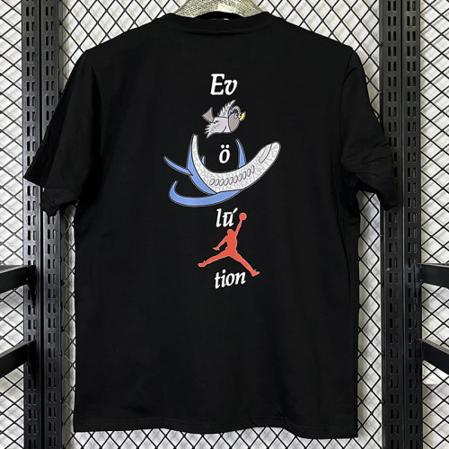 T274 Jordan Black High Quality Casual T-Shirt