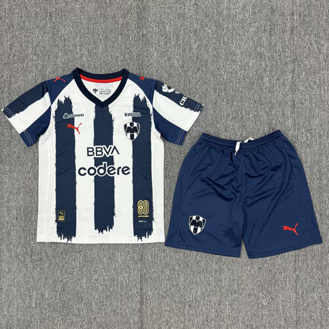 2025-26 Monterrey Home Kids Soccer Jersey