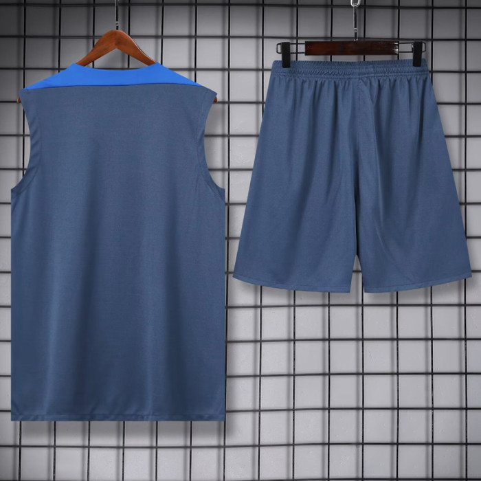 24-25 INT Dark gray Tank top and shorts suit