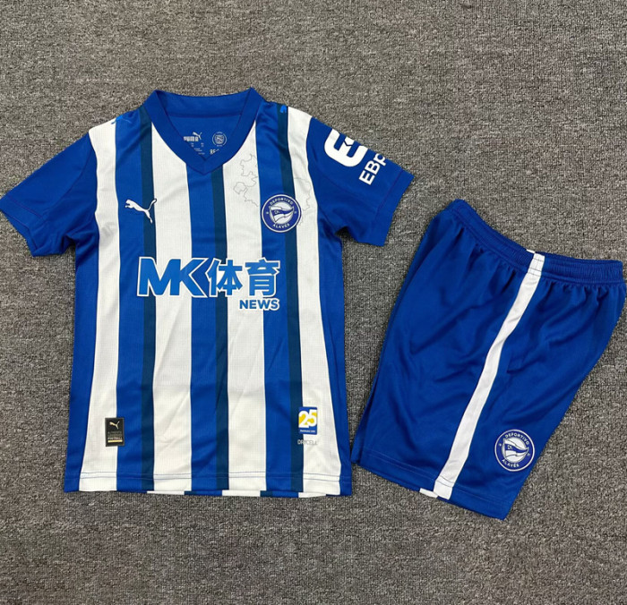 2025-26 Alaves Home Kids Football Jersey