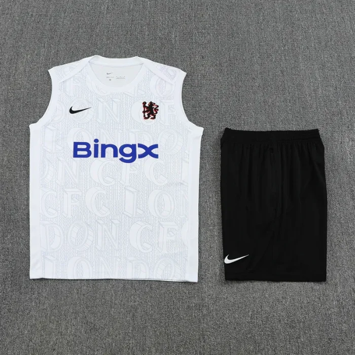 25-26 CHE White Tank top and shorts suit