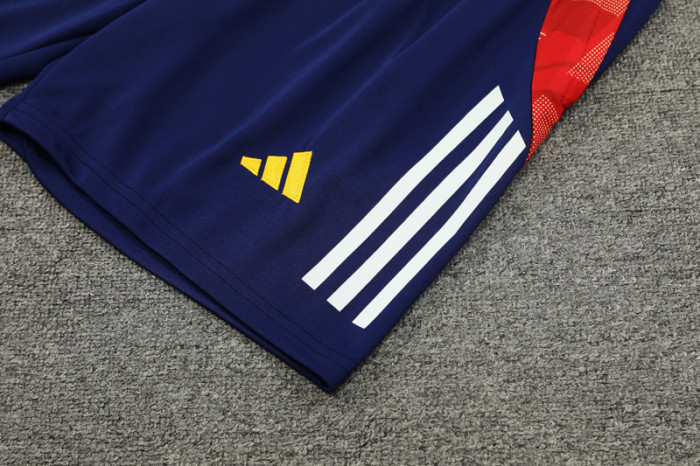 24-25 Spain Royal blue Tank top and shorts suit
