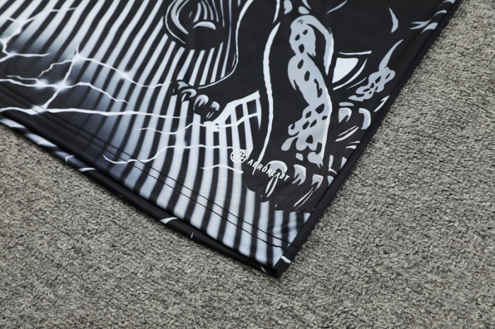 24-25 RMA Black white Training Short Suit #豹